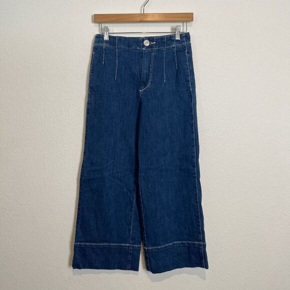 Anthropologie Pilcro & The Letterpress Ultra High Rise Wide Leg Jeans Women's 25 - Picture 2 of 5